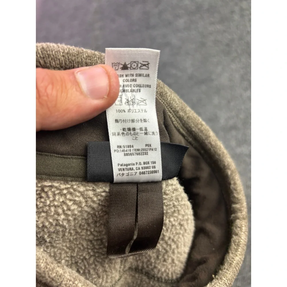 Patagonia Better Sweater Pullover Mens Large Brown 1/4 Zip Fleece 25521 FA12